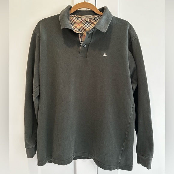 Burberry Other - Burberry Men’s Long Sleeve Polo Shirt  in Army Green